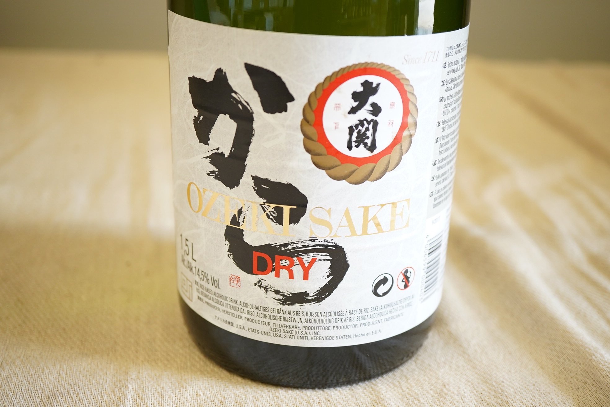 Ozeki Junmai Sake Karakuchi Dry, NV